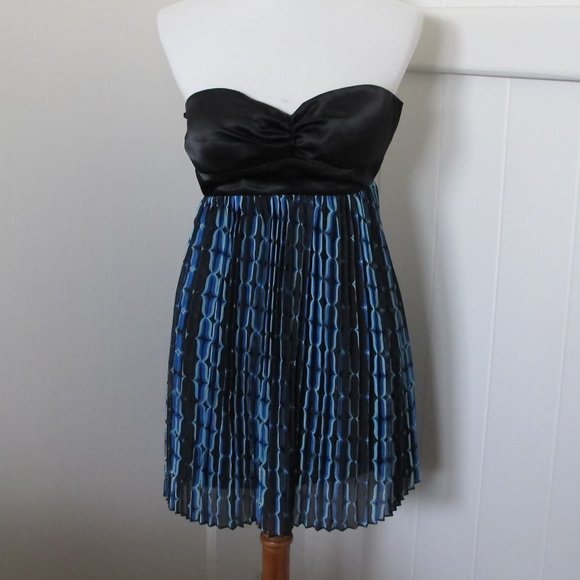 Rampage | Strapless Mini Dress with Silver Woven Sparkles - Picture 1 of 4